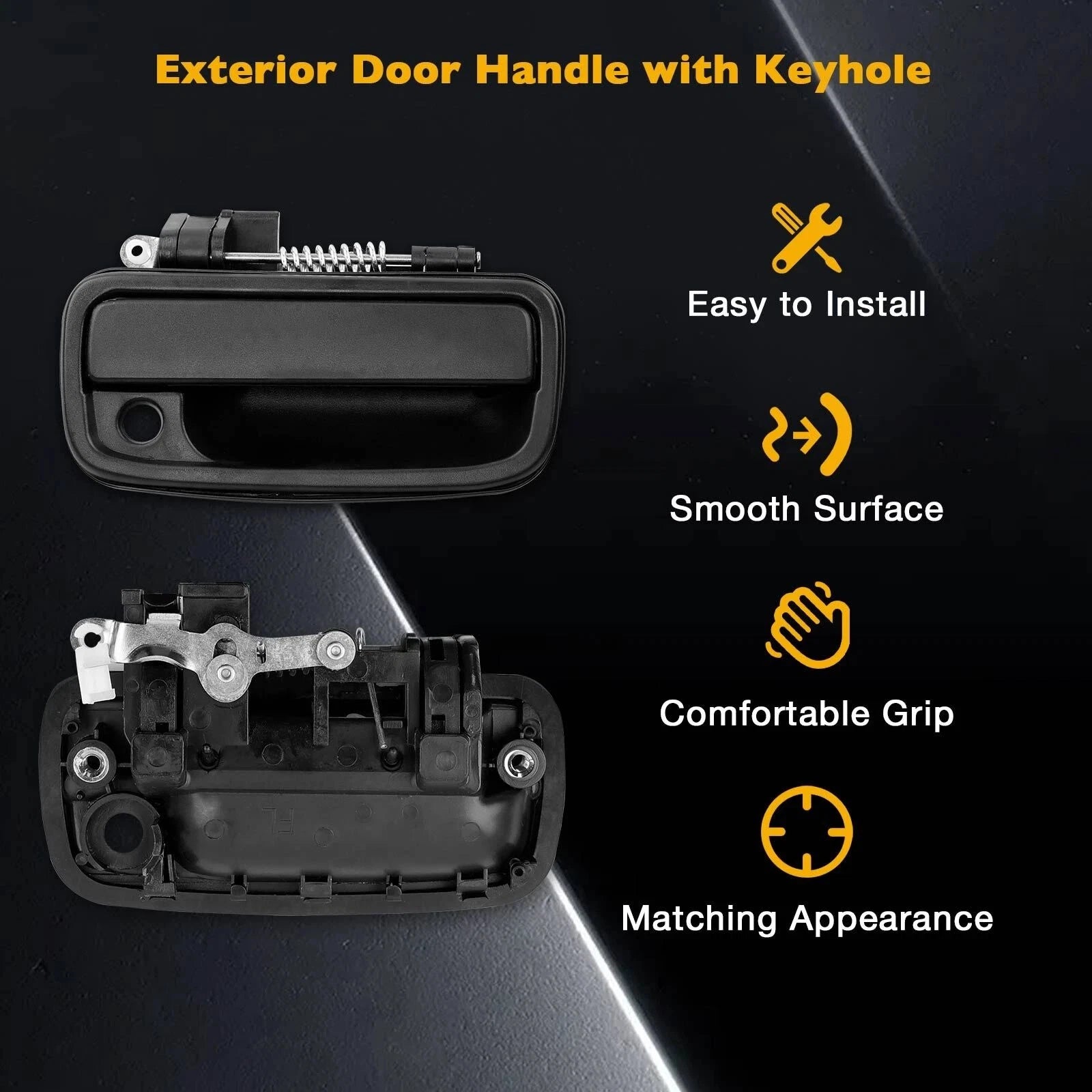 Tailgate Door Handle Lock Cylinder Key for Toyota Tacoma (1995-2000)