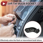 Set of 1 Left Tail Light Bulb Socket for Nissan Versa Sedan (2013–2019)