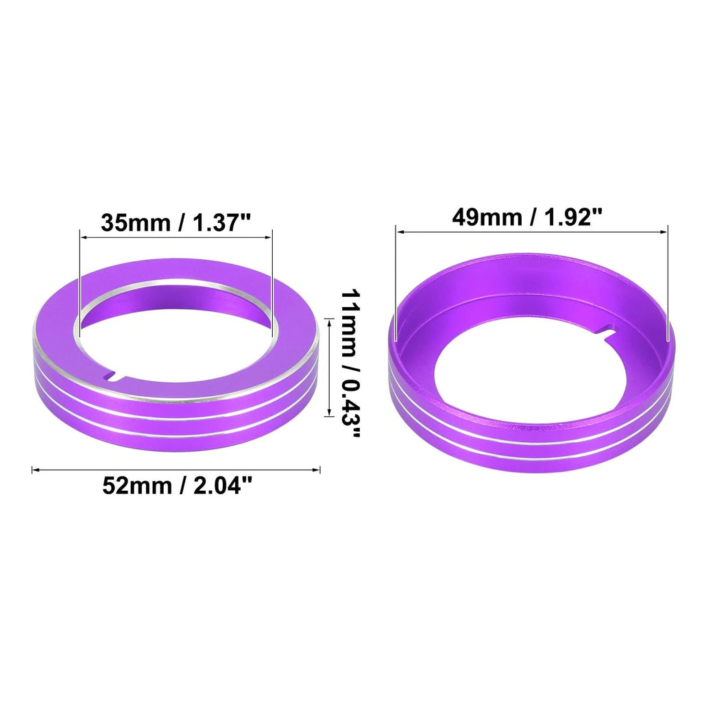1pc Purple Headlight Switch Button Knob Trim for Ford Mustang F150 (2015–2020)