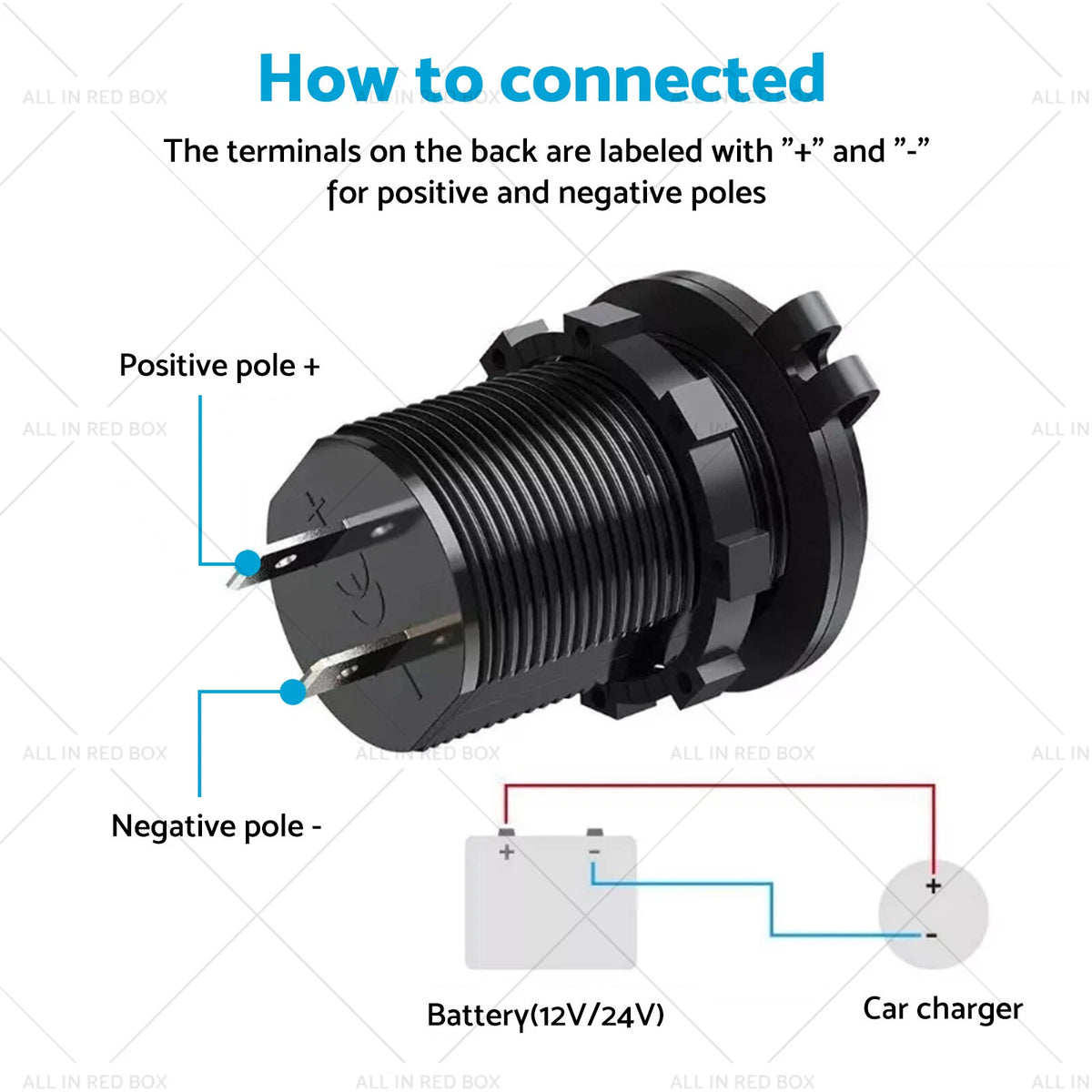 Dual QC3.0 USB Fast Charger Adapter for 12V Car Cigarette Lighter Socket