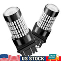 Set of 2 3156 3157 LED Brake Tail Light Bulbs Pure Red for Chevy Silverado 1500 (1999–2013)