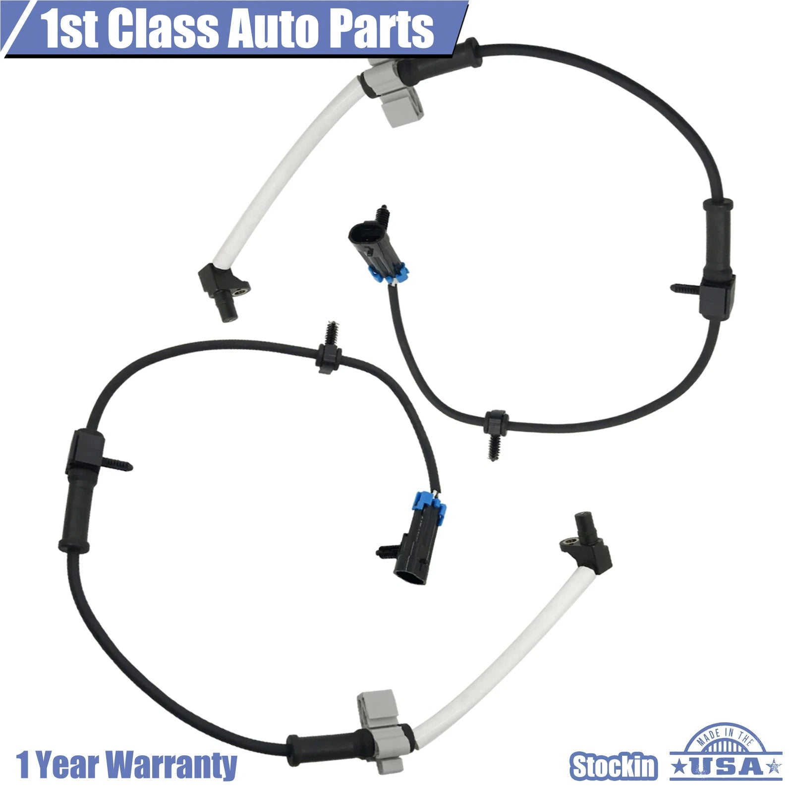 Set of 2 ABS Wheel Speed Sensors for Silverado 3500 (2001–2007)