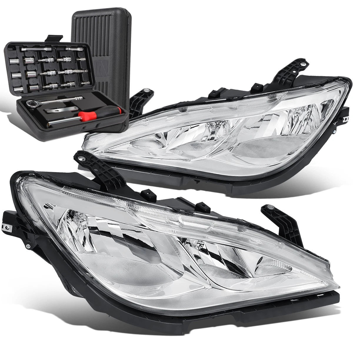 Chrome/Clear Headlight Lamps for Chrysler Pacifica Voyager (2017–2020)