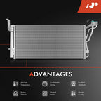 A/C Condenser with Receiver Drier for Hyundai Sonata Kia Optima