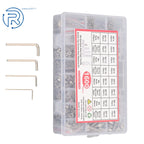 Set of 16 Metric Screw and Bolt Kits for M2 M3 M4 M5