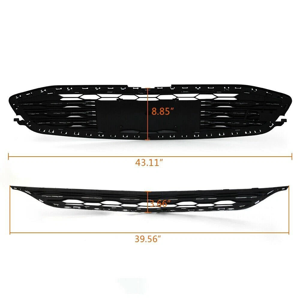 Front Bumper Cover & Grille Replacement Combo for Chevrolet Malibu (2016-2018)