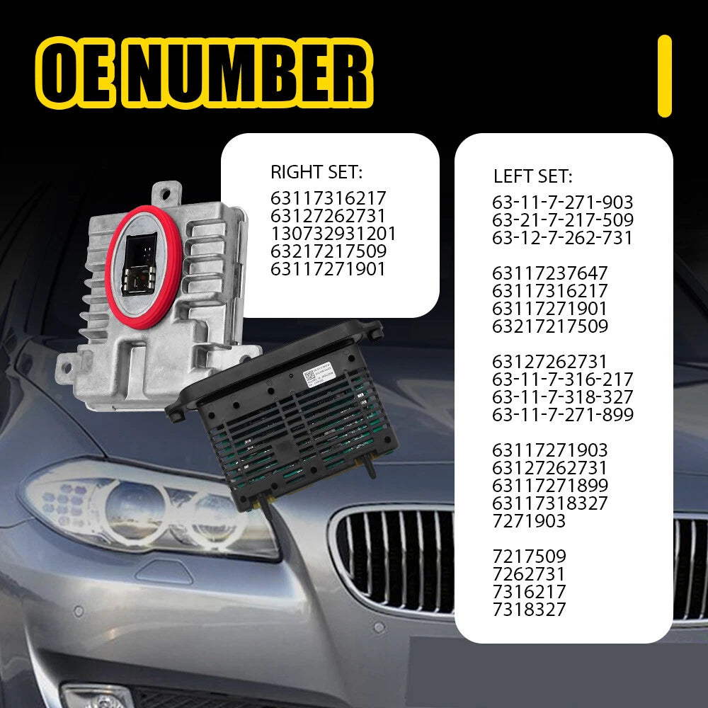 LED Xenon Ballast Bulb Kit for BMW 5 Series 528i 535i (2011–2013)