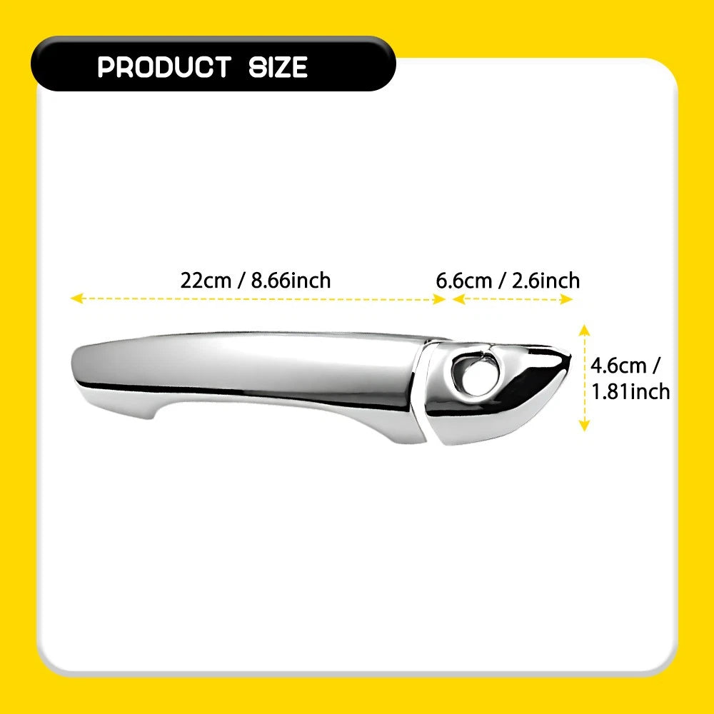 Chrome Door Handle Covers for Hyundai Tucson (2016–2021)
