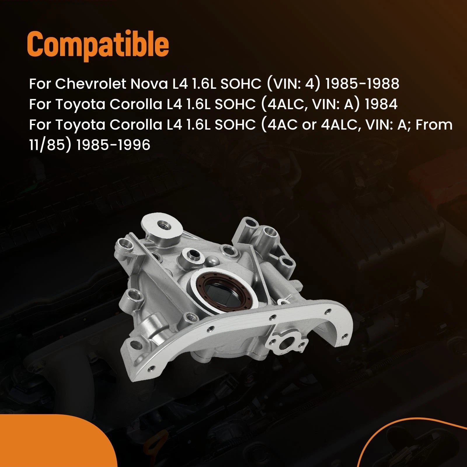 Engine Oil Pump for Chevrolet Nova 1.6L (1985–1988) 1510015020 15100-02120