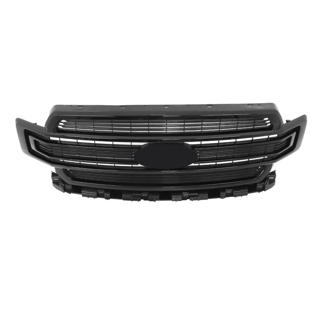 Gloss Black Front Bumper Grille for Ford F-150 (2018-2020)