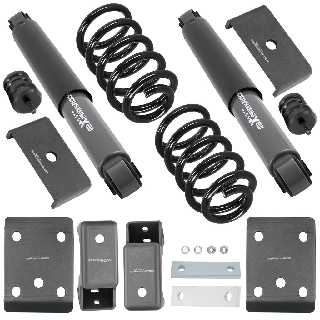 3" Front 5" Rear Drop Shock Spring Kit for Chevy Silverado GMC Sierra (2007–2013)