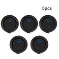 Set of 5 Round 3-Pin LED Switches for Automotive Applications