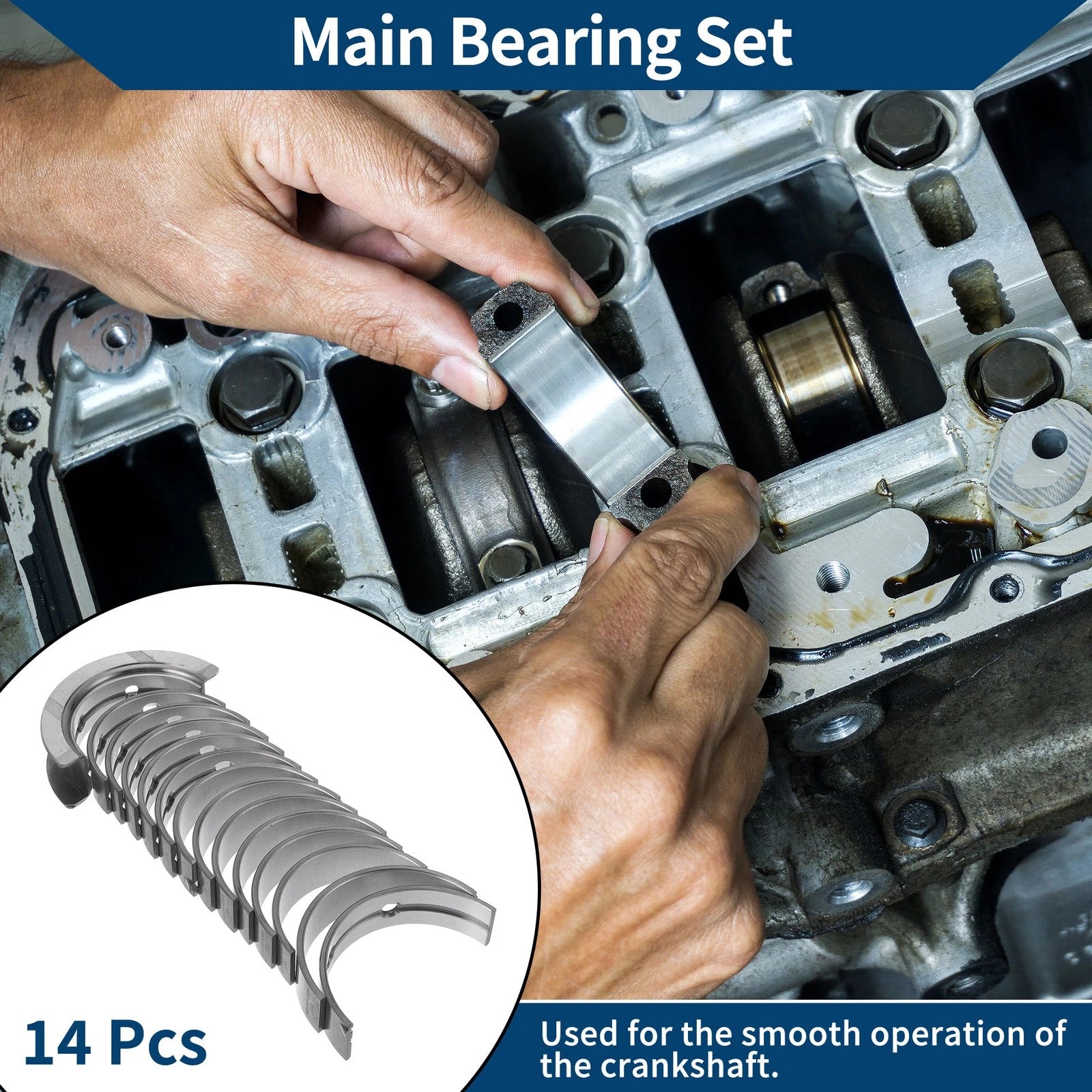 Main Bearing Set No. 11217581009 for BMW X6 (2008–2018)