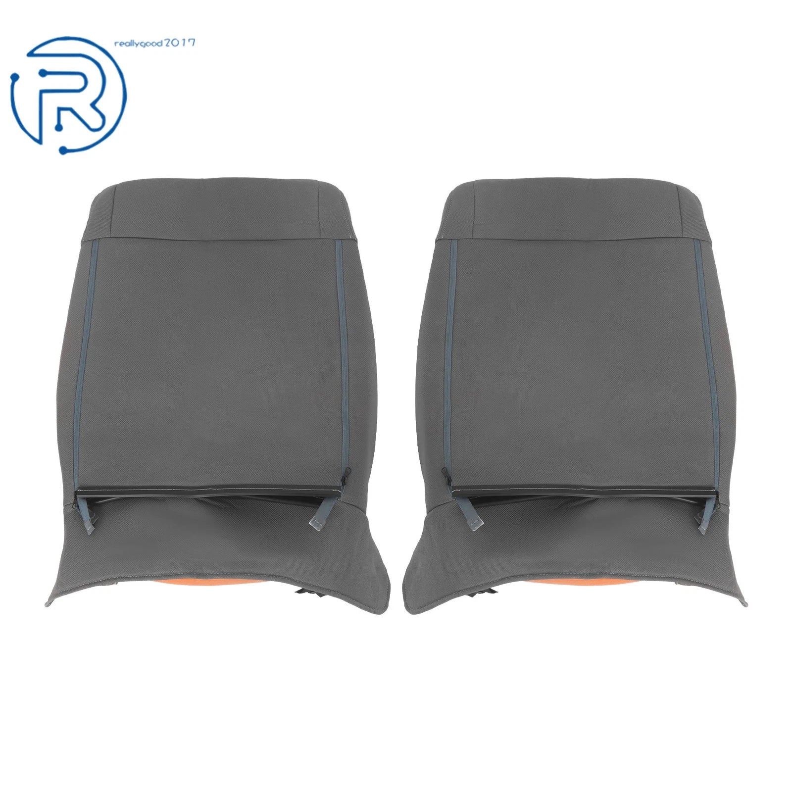 Set of 2 Seat Covers for Jeep Wrangler (2007–2012) Durable Cloth Gray