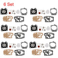 Set of 6 Carburetor Kits for Honda CG260 CG330 Walbro 43CC 52CC