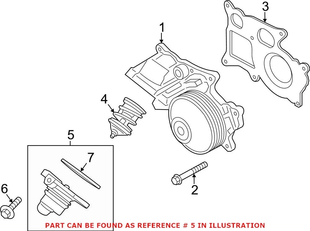 Genuine OEM Engine Coolant Thermostat Housing for BMW (2000–2023) 11518516206