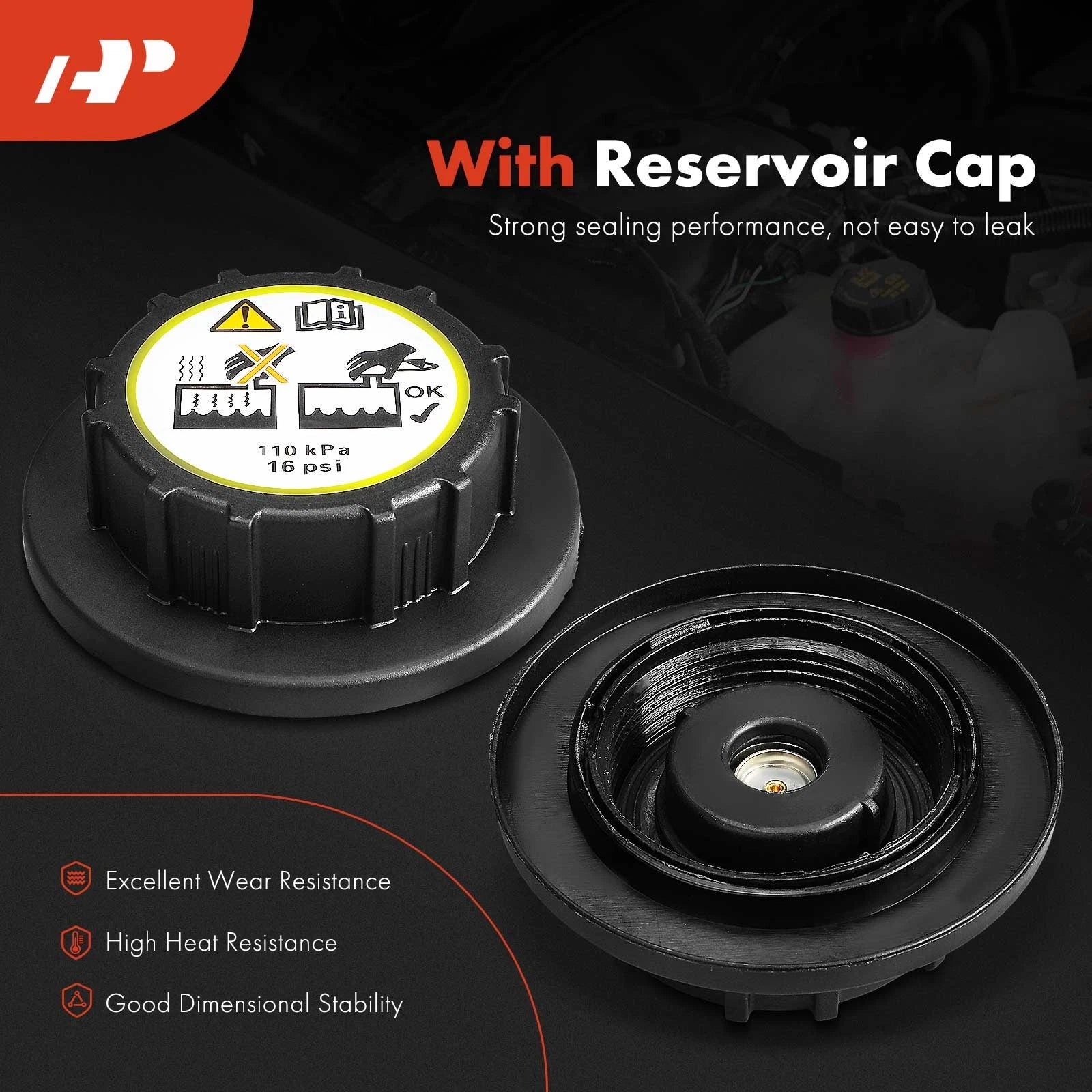 Engine Coolant Reservoir with Cap for Ford Ranger (2001-2011)