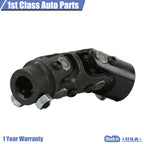Chrome Double Steering U Joint Coupler for Universal Fit (1" DD x 3/4" DD)