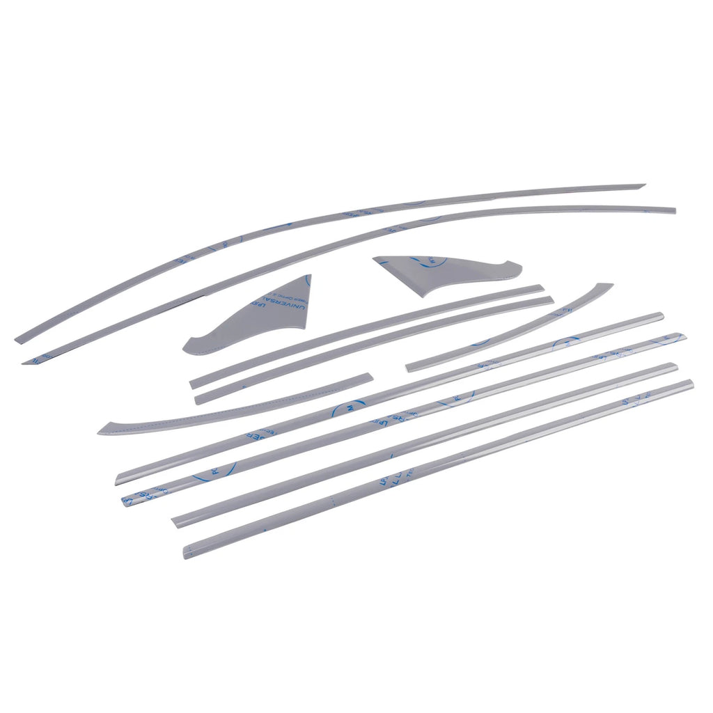 12x Gloss Black Window Trim Cover Kit for Infiniti Q50 (2014–2024)