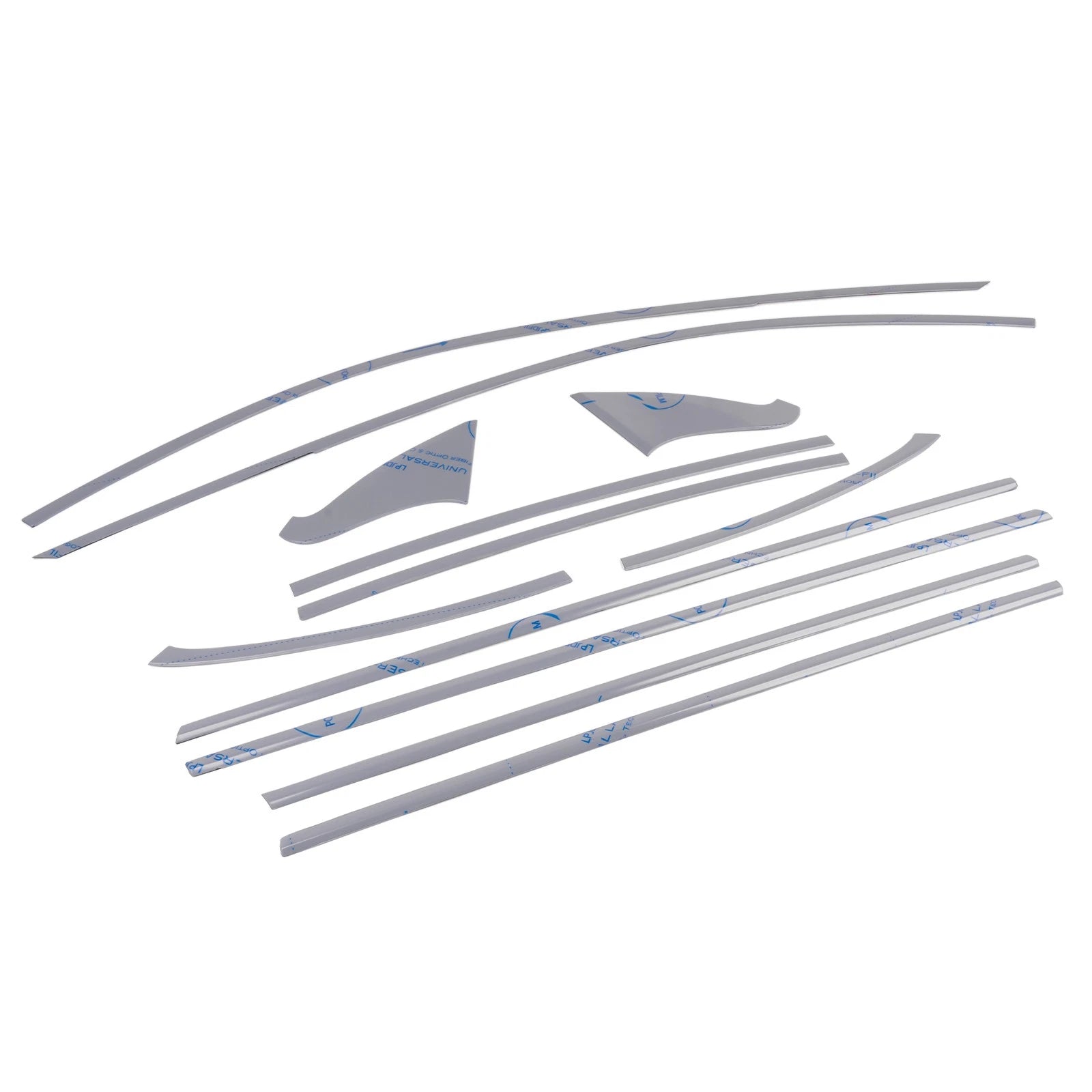 12x Gloss Black Window Trim Cover Kit for Infiniti Q50 (2014–2024)