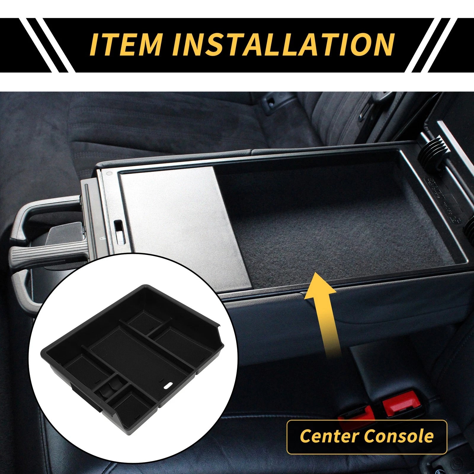 Center Console Organizer Tray for Chevy Silverado, GMC Sierra (2014–2023)