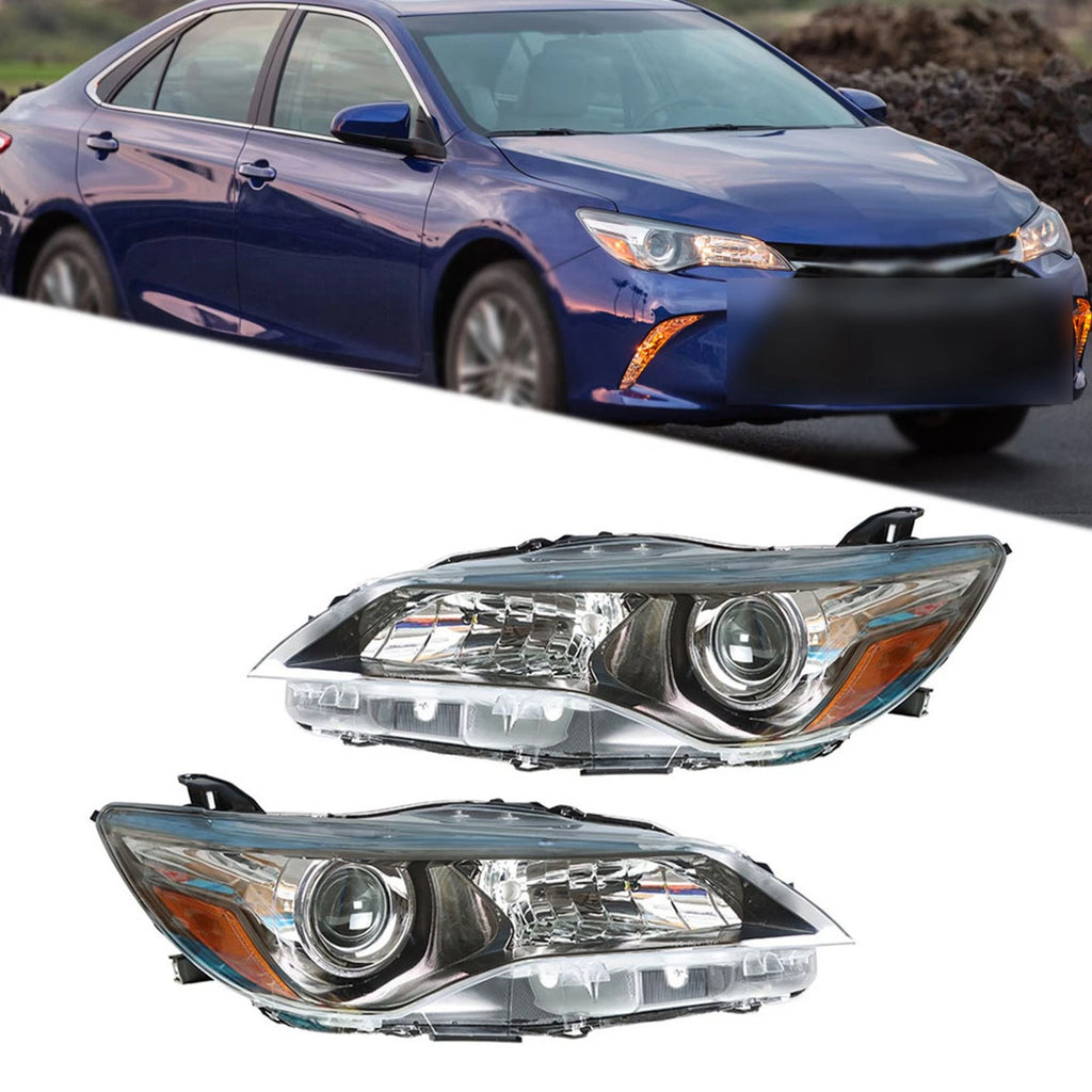 Headlight Pair Projector for Toyota Camry (2015–2017) Clear