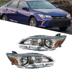 Headlight Pair Projector for Toyota Camry (2015–2017) Clear