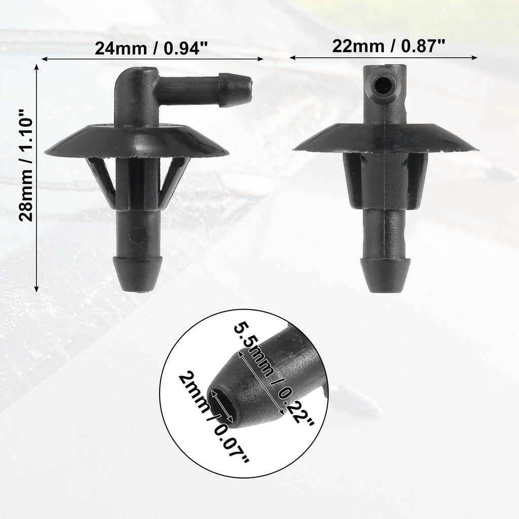 2pcs Windshield Wiper Washer Nozzle Spray Jet for Dodge Sprinter (2007–2018) No. 5125061AA