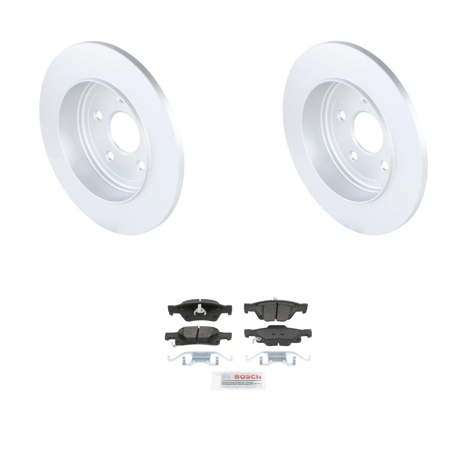 Bosch Rear Disc Brake Rotors & Ceramic Brake Pads Kit for Durango Grand Cherokee (2011–2020)