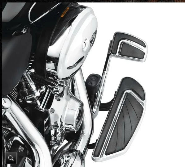 Black Large Airflow Brake Pedal Pad for Harley Trike Ultra Road Glide (2008–Present)