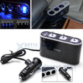 12V USB Port Cigarette Lighter 3-Way Socket Splitter for Mercedes-Benz ML320 (1998–2005)