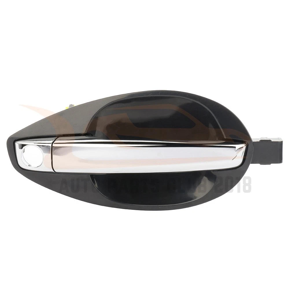 Front Right Exterior Door Handle for Hyundai Tiburon (2003–2008) Black Chrome