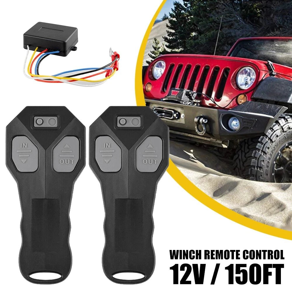 Wireless Winch Remote Control Kit for Jeep Truck ATV SUV (12V)