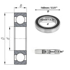 Deep Groove Ball Bearing 6018DDU for Scooter Skateboard Wheel (P0)