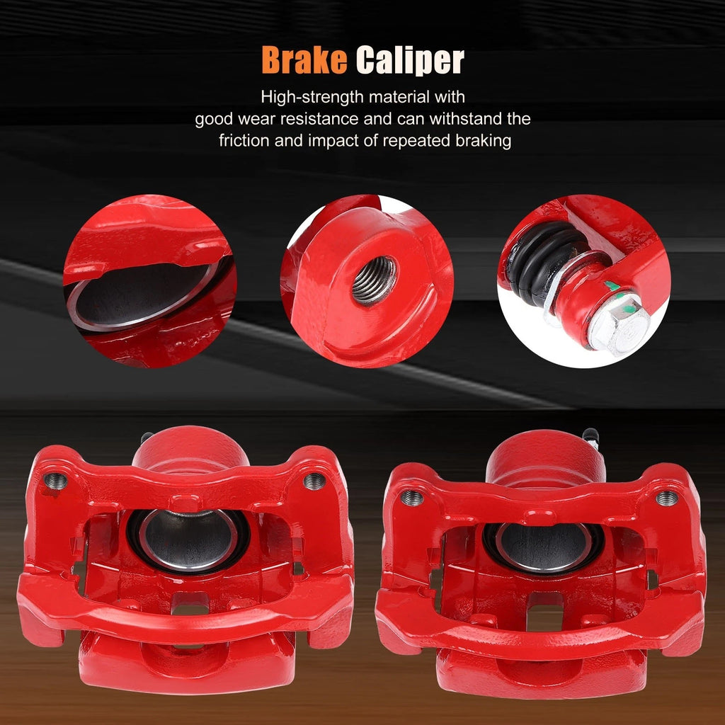 Pair Brake Caliper for Toyota Corolla, Pontiac Vibe (2003–2008) Single Piston