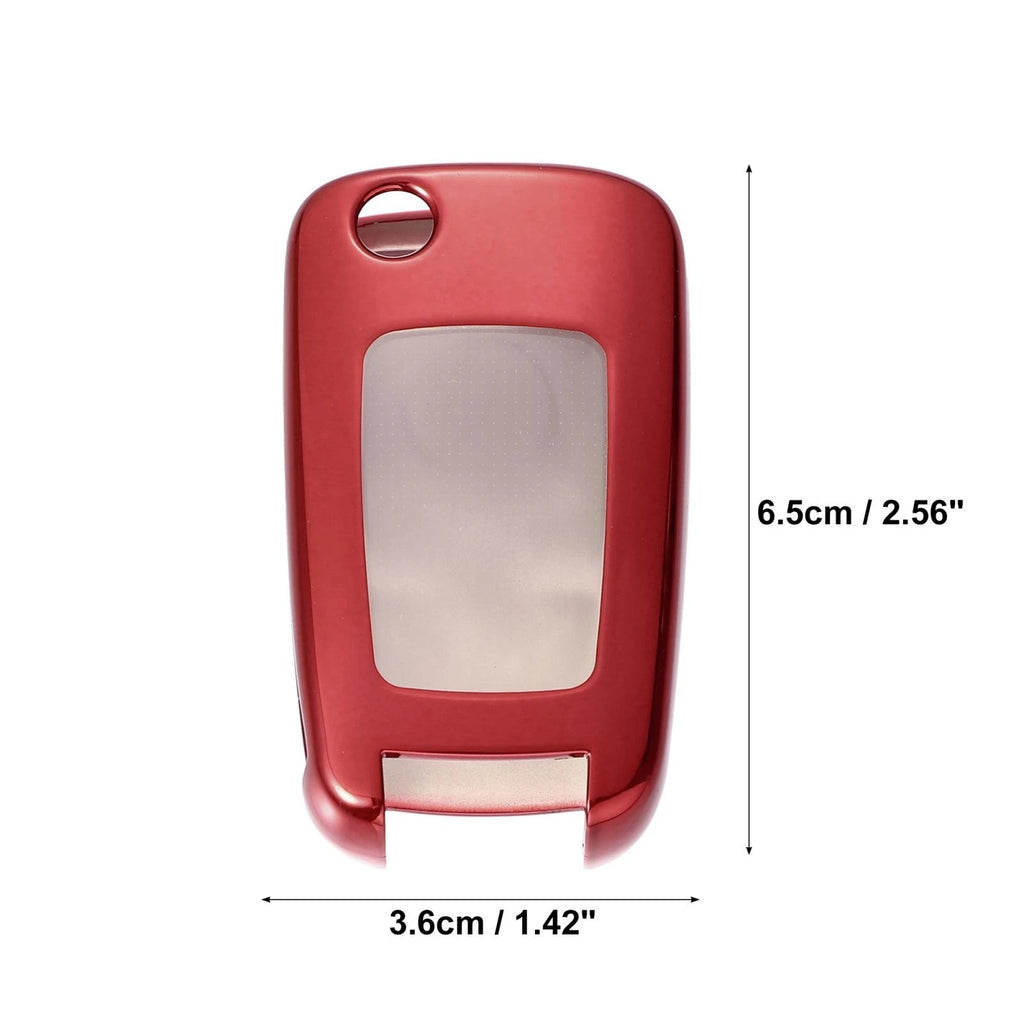 TPU Key Fob Cover for Chevrolet Impala (2014–2019) Red 745065754856