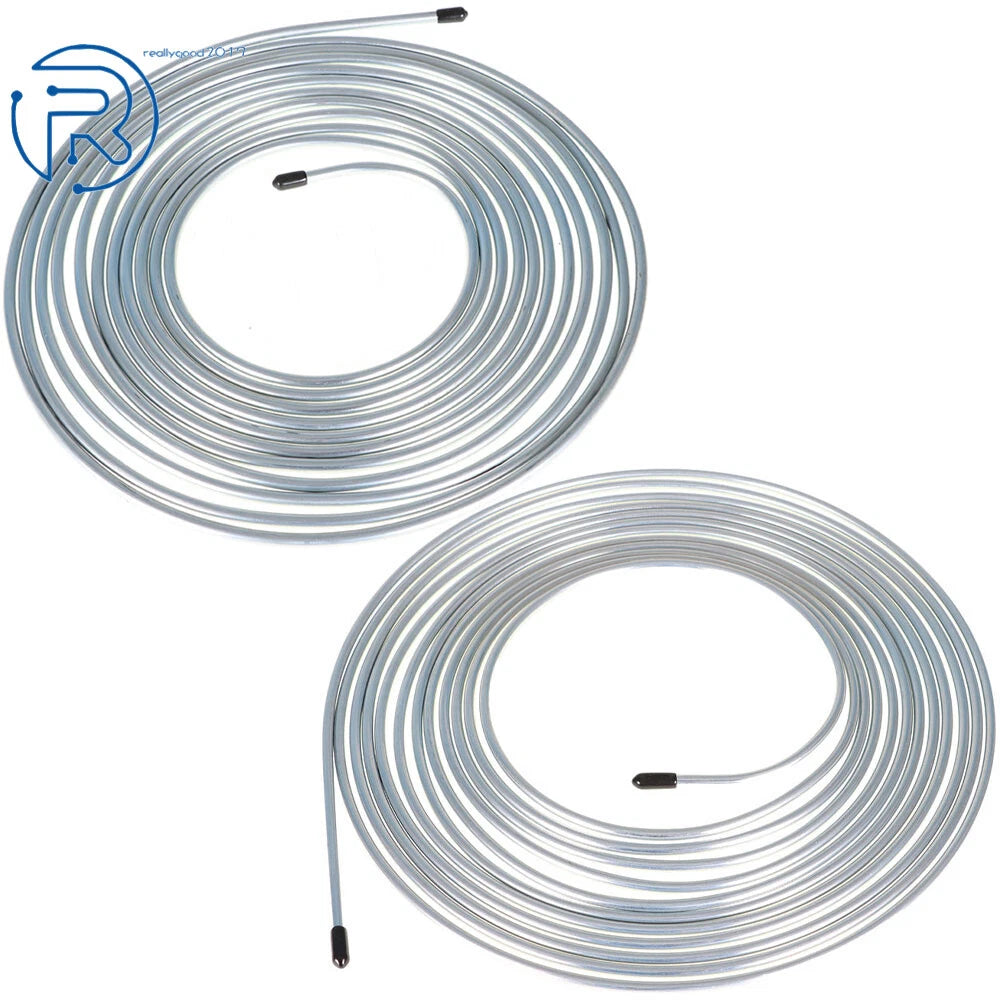 Zinc-Coated Brake Line Tubing Kit for Universal Vehicles (25 Ft.)