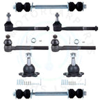 Set of 8 Front Upper Ball Joints & Tie Rods for 1996-2000 GMC Yukon