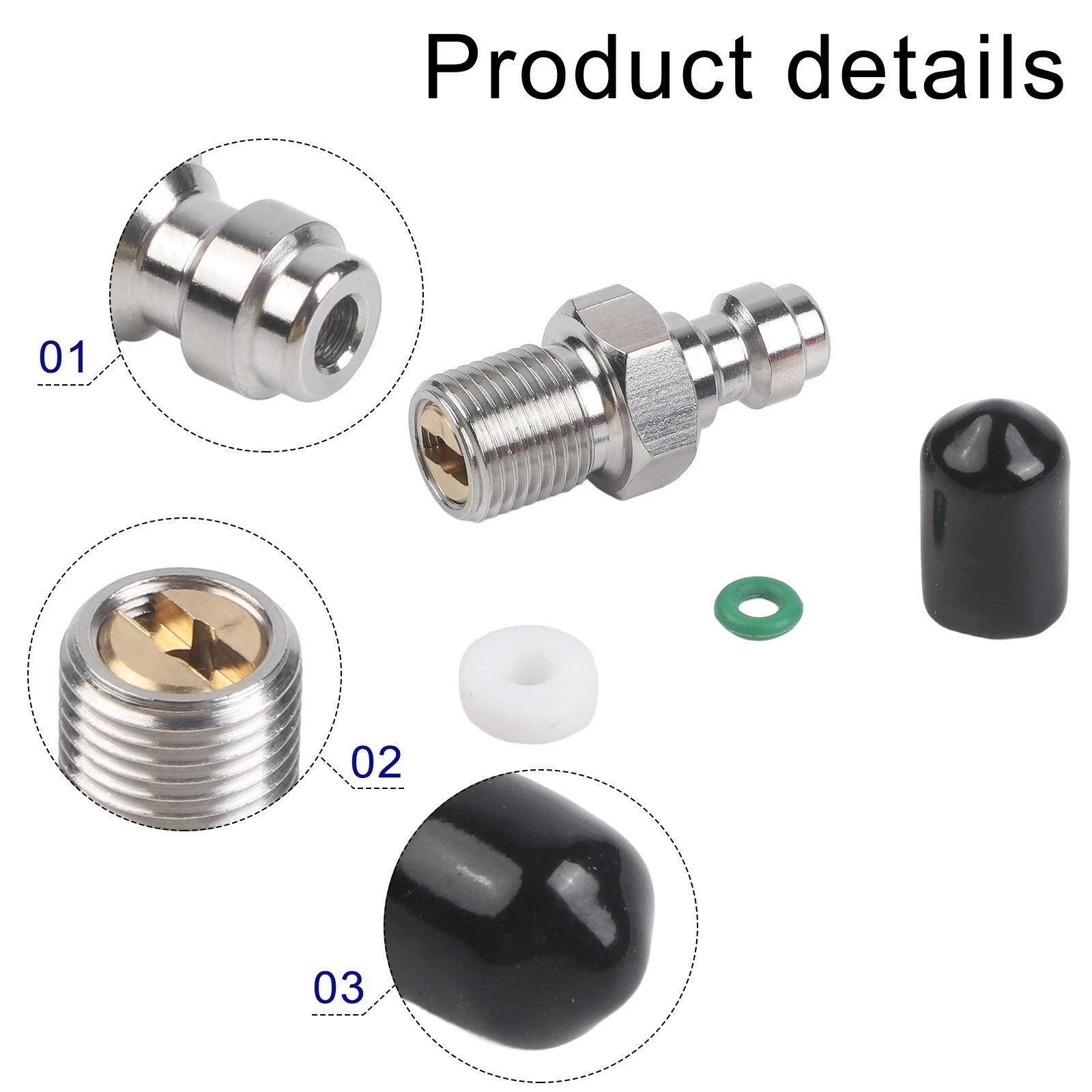 8MM Male Head One-Way Valve for UK Models (Stainless Steel Quick Connector)