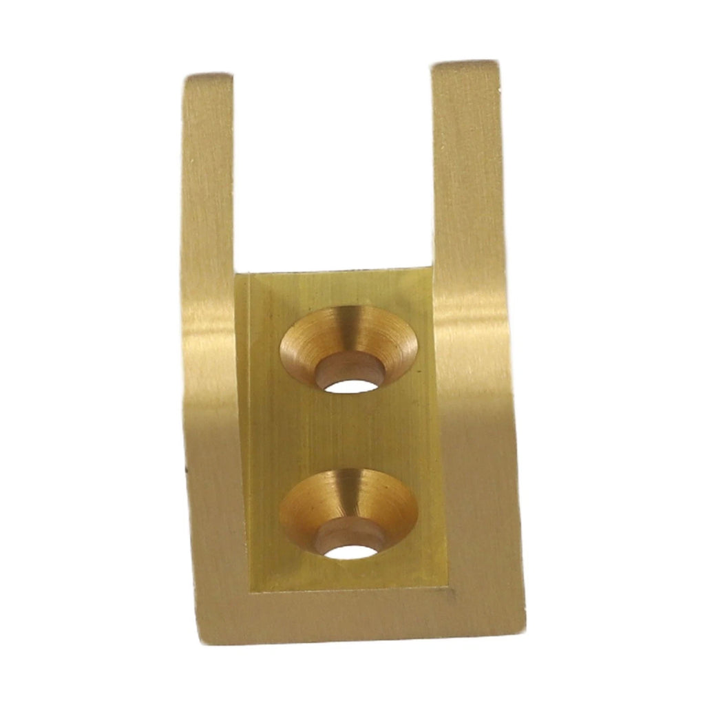 Brass Glass Clamp for Bathroom Shelves Wine Cabinets Display Cases
