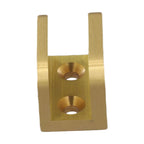 Brass Glass Clamp for Bathroom Shelves Wine Cabinets Display Cases