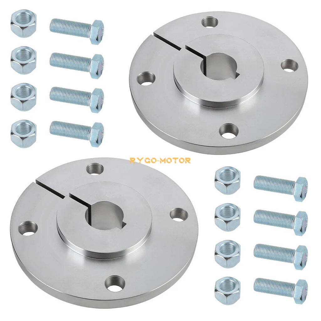 Set of 2 Rear Axle Aluminum Wheel Hubs for Go Kart Off Road Cart (1" Bore)