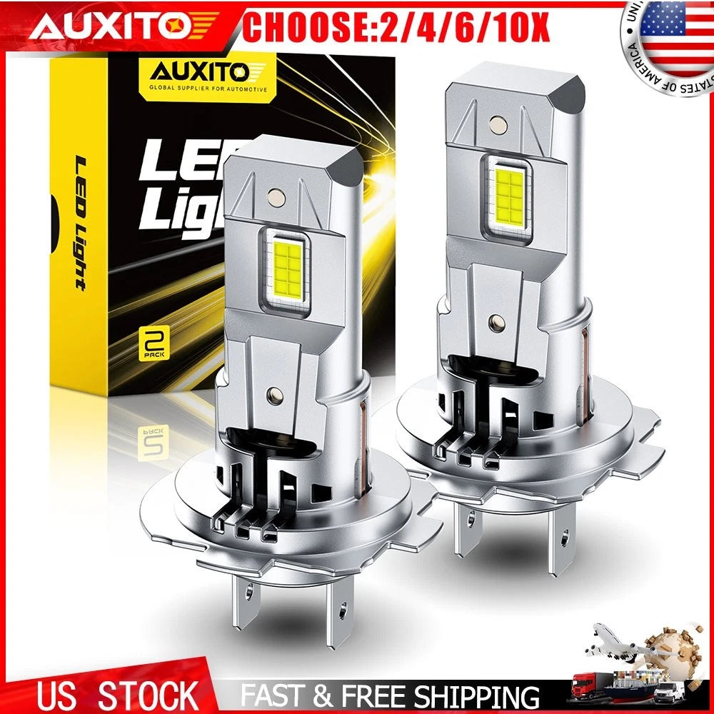 2X H7 LED Headlight Bulbs Conversion Kit High Low Beam 6500K for