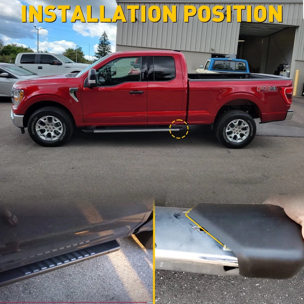 Right Rear Running Board End Cap for Ford F-150 F-250 (2015–2020)