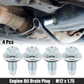 Set of 4 M12 x 1.75 Engine Oil Drain Plugs for Buick 