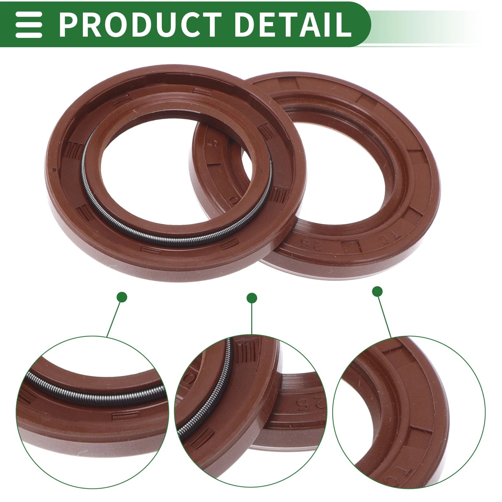 Set of 5 Oil Seal Rotary Shaft Seal FKM Rubber 25x40x5mm
