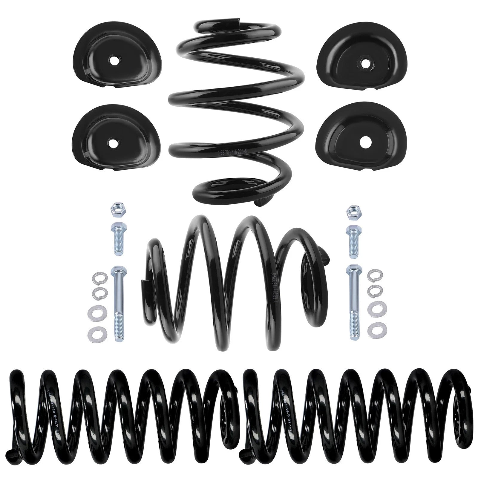 Suspension Lowering Kit 1" Front 5" Rear for Chevy Silverado GMC Sierra (1963–1972)