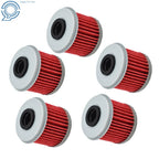 Set of 5 Oil Filters for Honda CRF 150R 250R 450R 250X 450X (2007–2023)