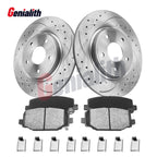 12" Rear Disc Rotors Brake Pads for Dodge Grand Caravan (2008–2020)