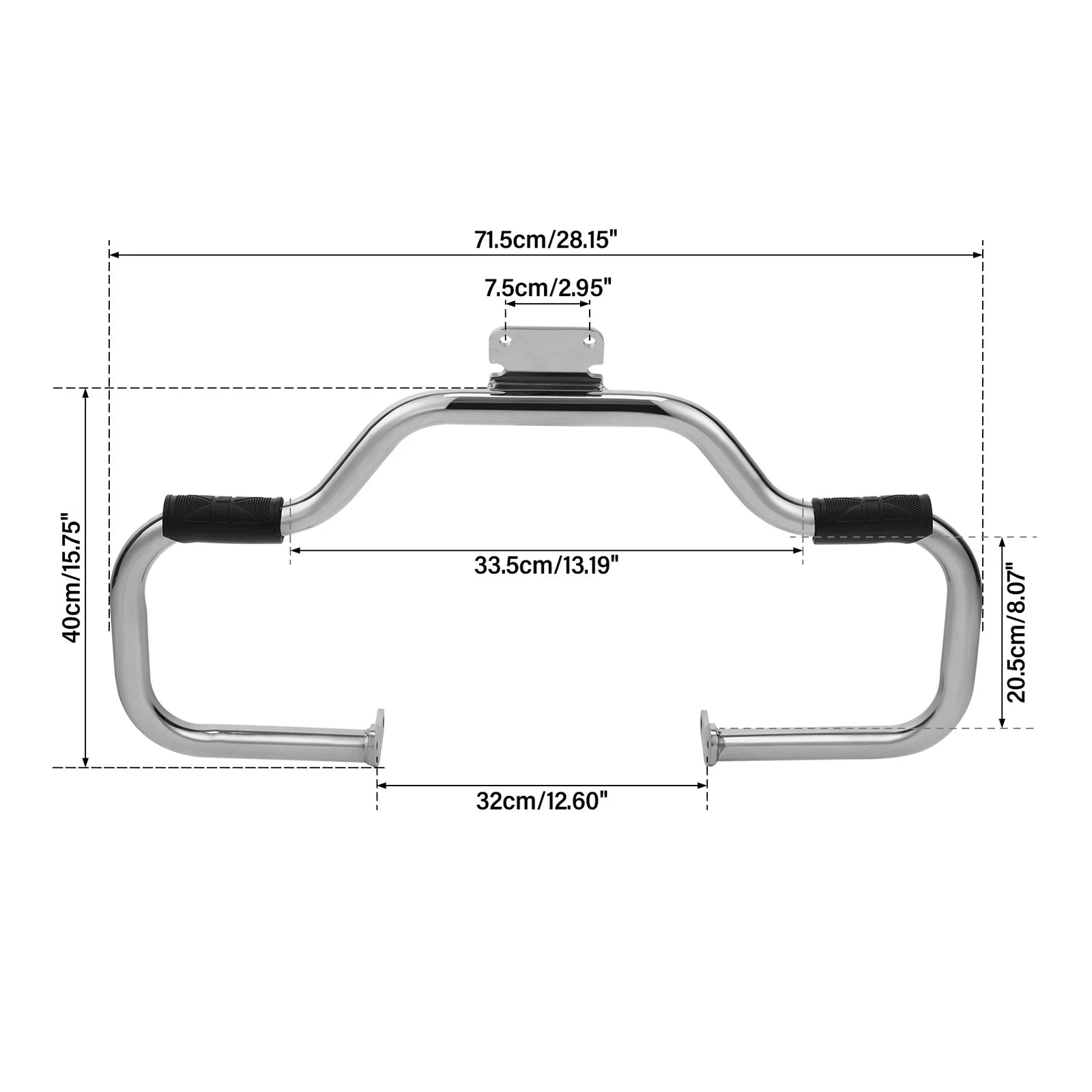 Mustache Engine Guard Crash Bar for Yamaha Vstar 400 650 Classic (1998–2016)